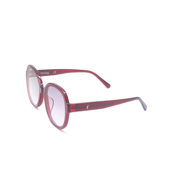 Taya Oversized Frame Shape Women’s Sunglasses Red Acetate Lenses